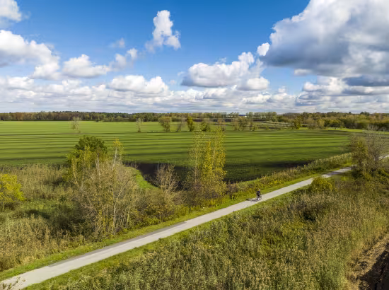 Piste cyclable en Montérégie