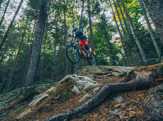 Saut en vélo de montagne