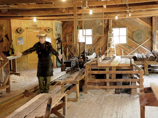 Animation au Moulin des pionniers de la Doré