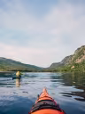 Fjord en kayak