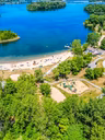 Vue aérienne du Parc régional des Îles-de-Saint-Timothée