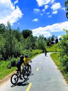 Piste cyclable au parc de la Rivière Grand-Mère