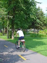 Piste cyclable au parc St-Maurice