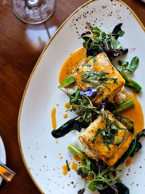 GaZette Bistro Bar - Mahi-mahi façon curry Thaï au lait de coco