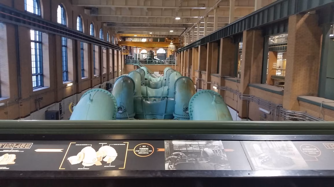 Vue de l'intérieur de la centrale