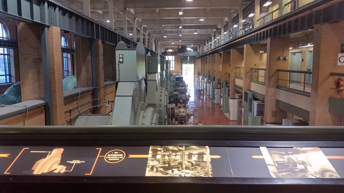 Vue de l'intérieur de la centrale