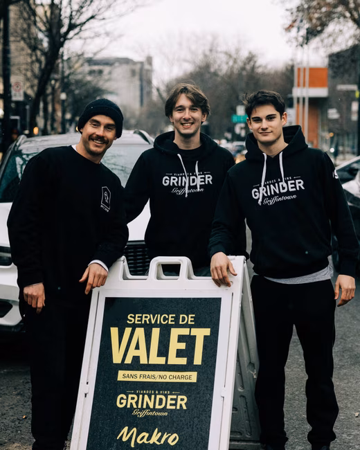 Restaurant Grinder - Service de valet