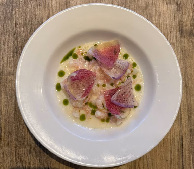 Café Le Petit Flore - Crevette leche de tigre