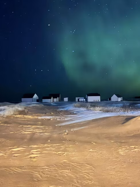 Le Galet et les aurores boréales
