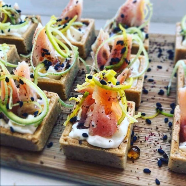 Canapé truite