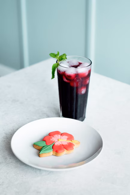Café La Chouette - Boisson et biscuit