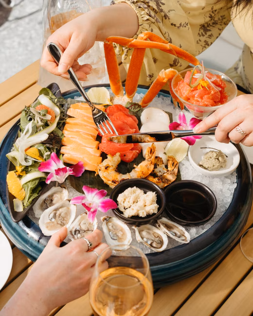 Terrasse Belvu - Plateau de fruits de mer