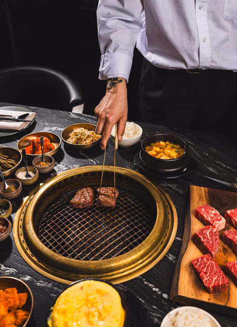 Hana Steakhouse Coréen - Table bbq