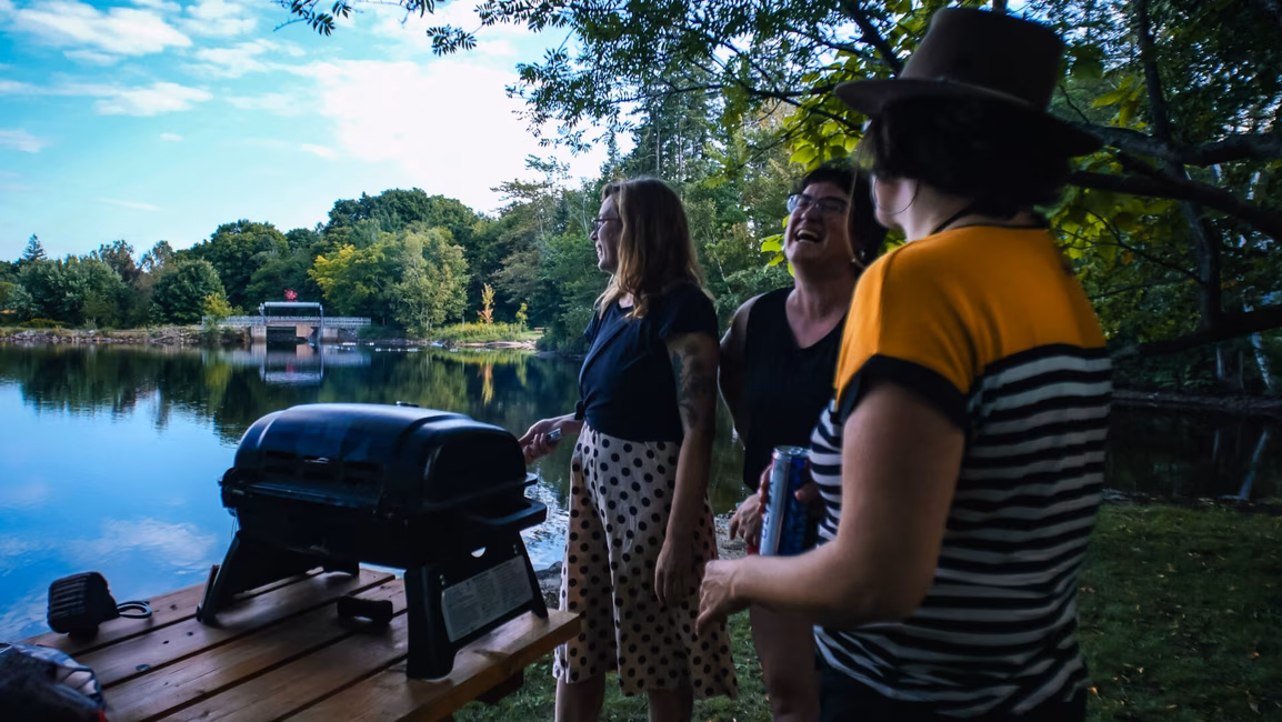 Famille au parc