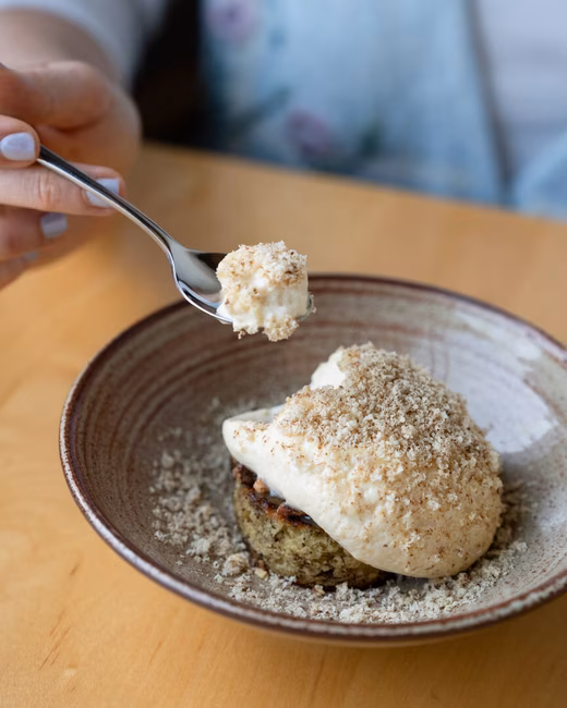 Dessert : Banane Dulcey / Pacane / Miso par Vincent Dulude