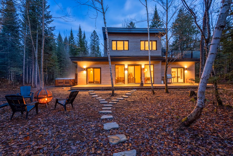 Vue générale du chalet privé