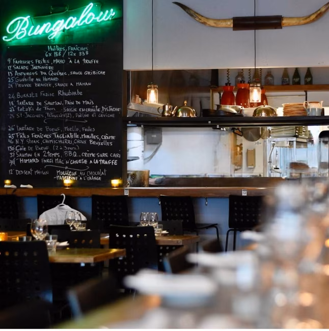 Restaurant Bungalow - Cuisine ouverte