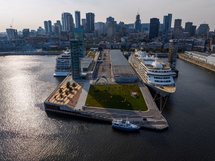 Tour du Port de Montréal - Vue aérienne