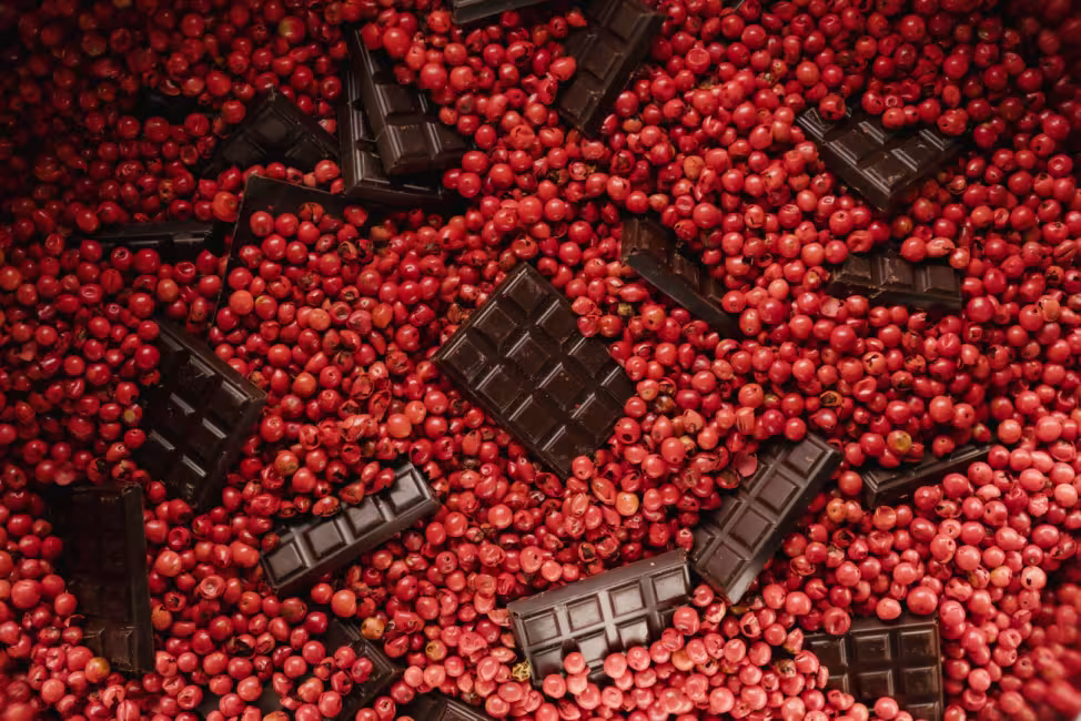Chocolat affiné au poivre rose