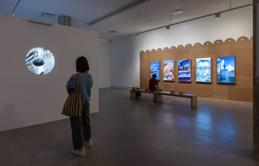 Vue de l'exposition Bertille Bak. Mon Sud est ton Nord à VOX