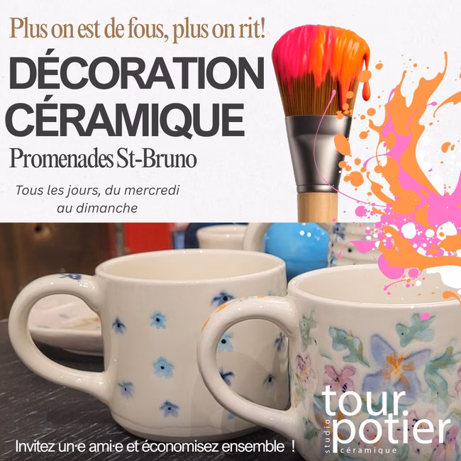 Décoration céramique - Ceramic Painting at Tour Potier