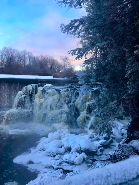 Chutes en hiver