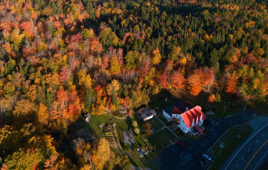 Auberge - Vue par drone