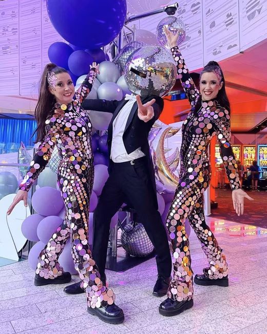 Casino de Montréal - Fêtes, trio de paillettes