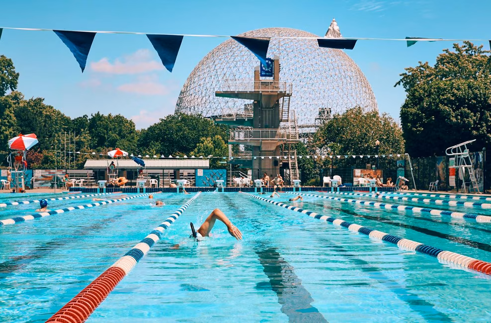 Complexe aquatique du parc Jean-Drapeau - Couloirs