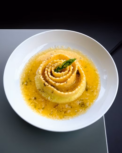 Pappardella farcie aux asperges