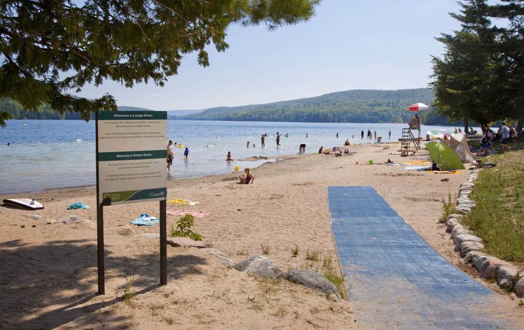 Plage Breton, lac Philippe